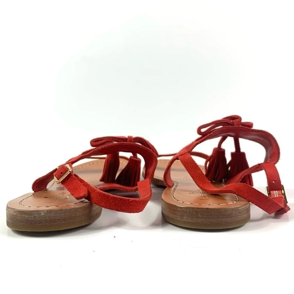 KATE SPADE Red Suede Women's Sandals